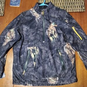 Mossy Oak Camo Polyester Pullover Rain/Cold - Size M (38-40)
